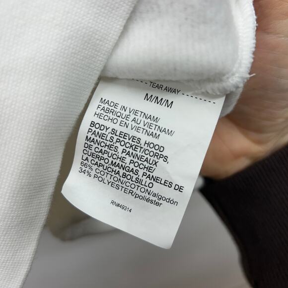 Under Armor Notre Dame Irish White Zip Up Hoodie Sweatshirt Womens Medium - Picture 8 of 8